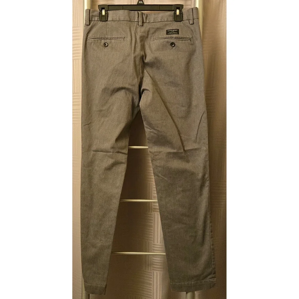 Banana Republic Aiden Slim Fit Rapid Movement Chinos Mens 30x32 (Fit 30×31) Grey